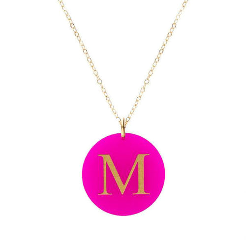 I found this at #moonandlola! - Acrylic Dalton Necklace Hot Pink