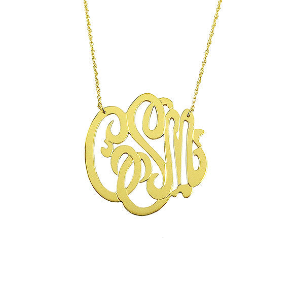 Moon and Lola - Cheshire Monogram Necklace