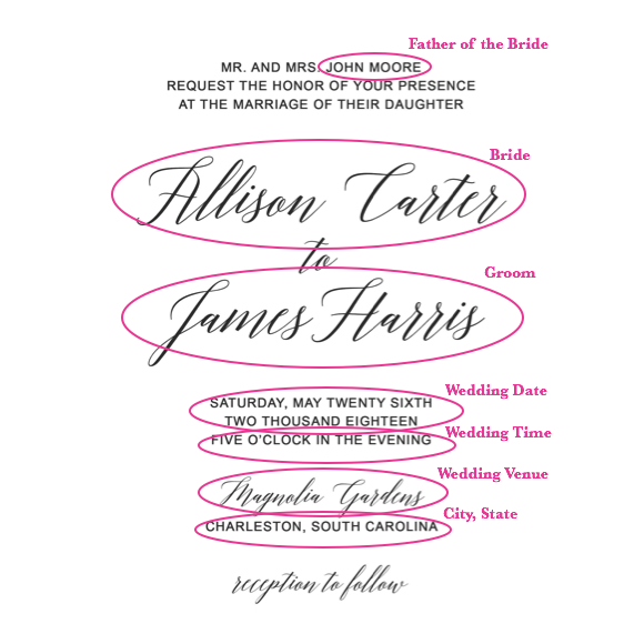 Moon and Lola - Classic Acrylic Wedding Invitations