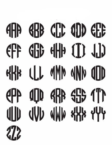 I found this at #moonandlola! - Block Monogram Font Sheet