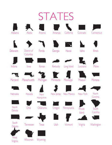 I found this at #moonandlola! - State Silhouettes