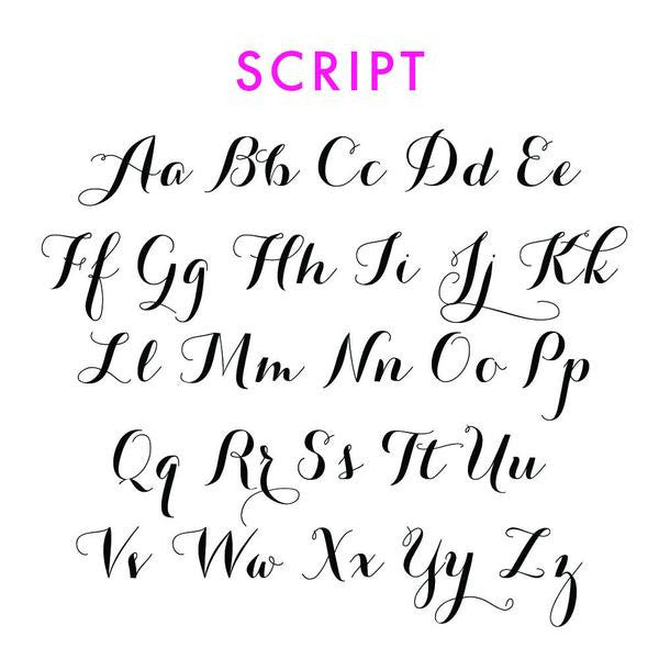 I found this at #moonandlola! - Engraved State Wall Art Script Font Sheet