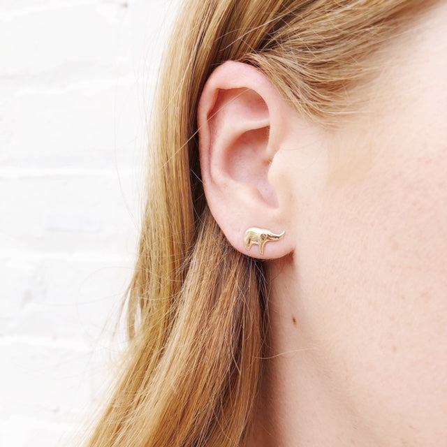 Moon and Lola - Fina 14K Gold Elephant Studs