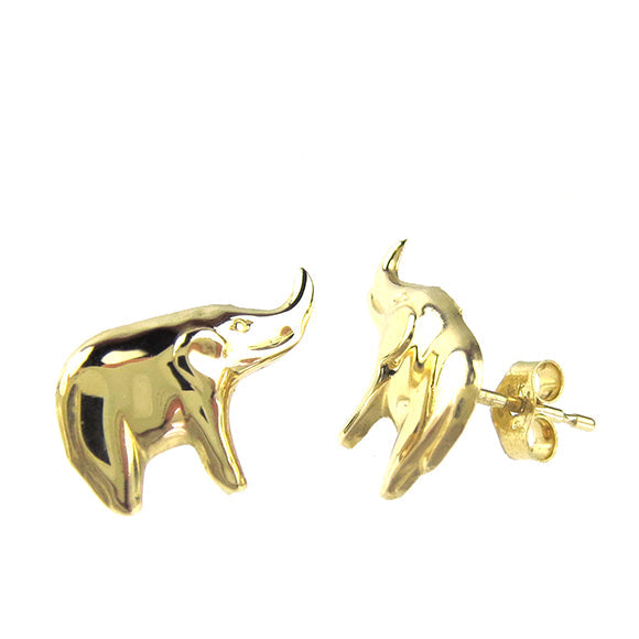 Moon and Lola - Fina 14K Gold Elephant Studs