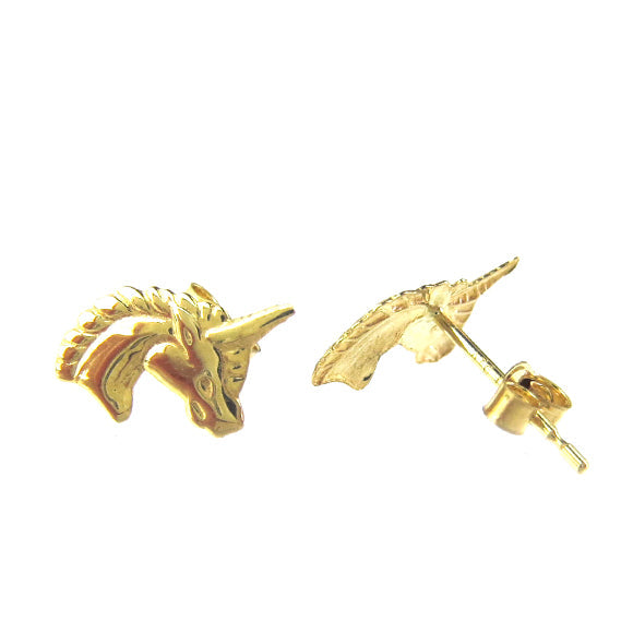 Moon and Lola - Fina 14K Gold Unicorn Studs