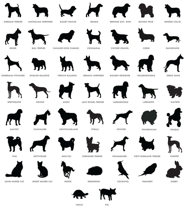 Moon and Lola - Pet Silhouette Images