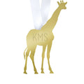 I found this at #moonandlola! - Giraffe Ornament with Monogram