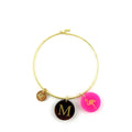 Moon and Lola - Nora Bangle With Acrylic Dalton and Eden Charm