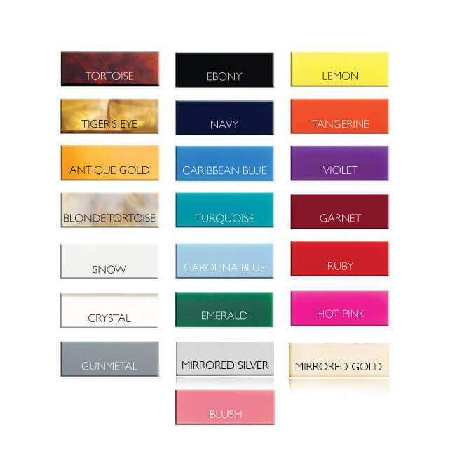 Moon and Lola - Acrylic Color Chart