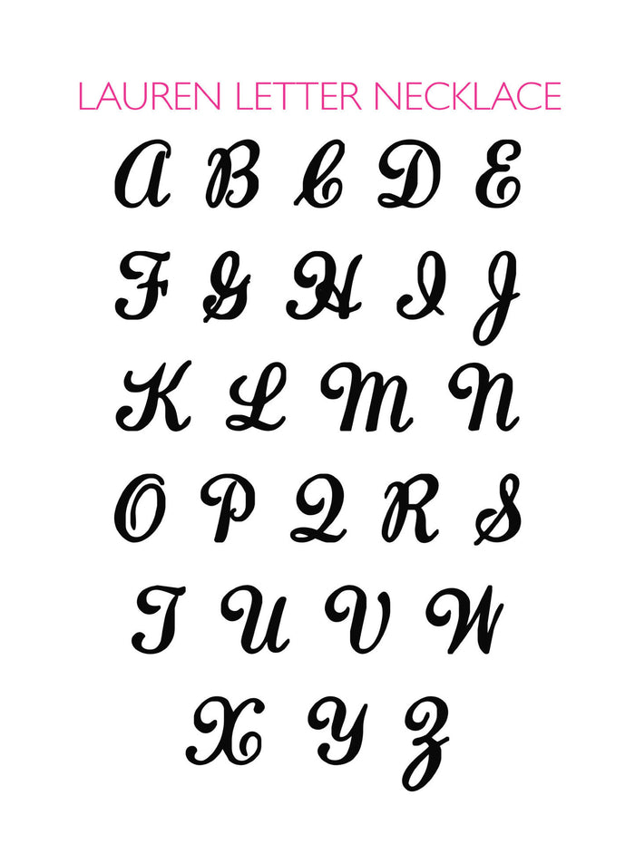 I found this at #moonandlola! - Lauren Letter Font Sheet