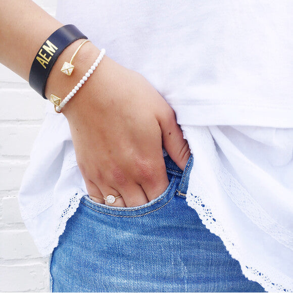 Moon and Lola - Lixa Ring styled with stacks of bracelets