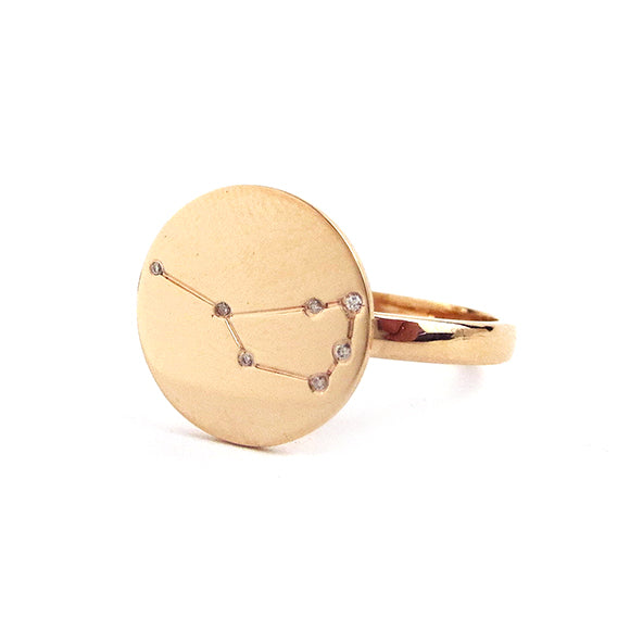 Metal Constellation Ring (WS) - Moon and Lola