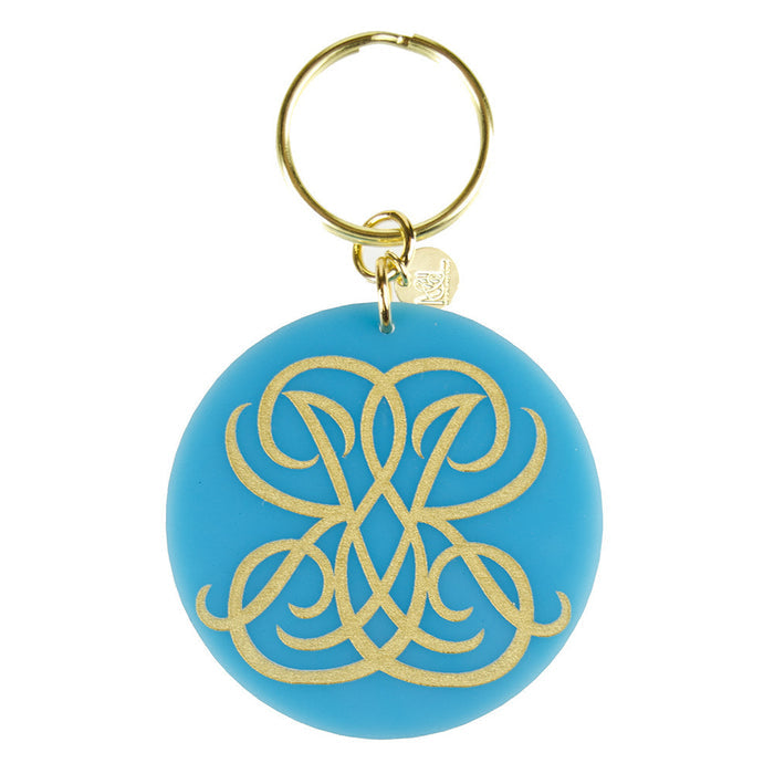 Moon and Lola xx Emily McCarthy Key Chain in Woven Font