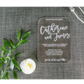 Moon and Lola - Modern Acrylic Wedding Invitations
