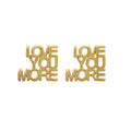 I found this at #moonandlola! - Montpellier Love You More Cutout Studs