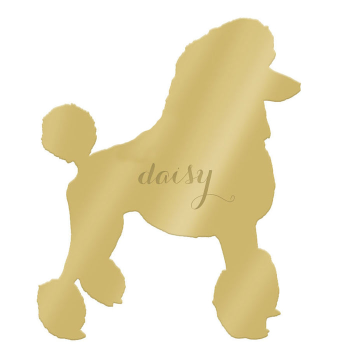 I found this at #moonandlola! - Pet Wall Art Poodle with Script Font