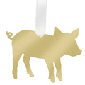 I found this at #moonandlola! - Pig Ornament Mirrored Gold