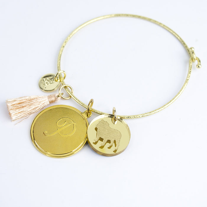 I found this at #moonandlola! - Nora Bangle with Dalton, Pet and Tassel Charms