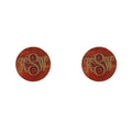 Moon and Lola - Providence Script Monogram Post Earrings