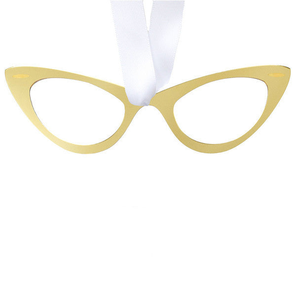 I found this at #moonandlola! - Sunglasses Ornaments Mirrored Gold