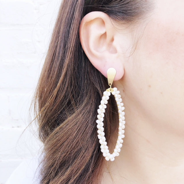 Moon and Lola - Taravai Pearl Earrings