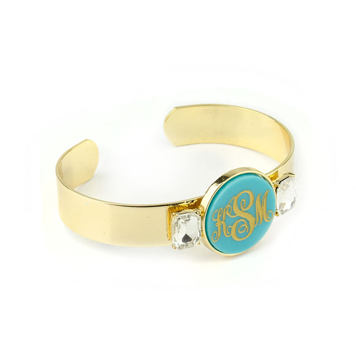 I found this at #moonandlola! - Valla Rhinestone Monogram Cuff