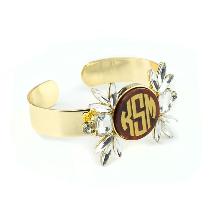 I found this at #moonandlola! - Vienna Monogram Cuff Side View