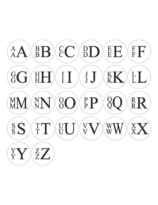 I found this at #moonandlola! - Stacked Monogram Font Sheet