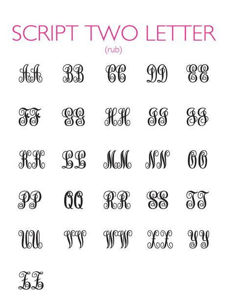 I found this at #moonandlola! - Script 2 Letter Font Sheet