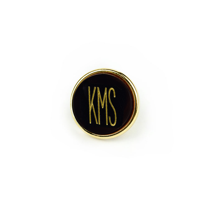 I found this at #moonandlola! - Lapel Pin Modern Font